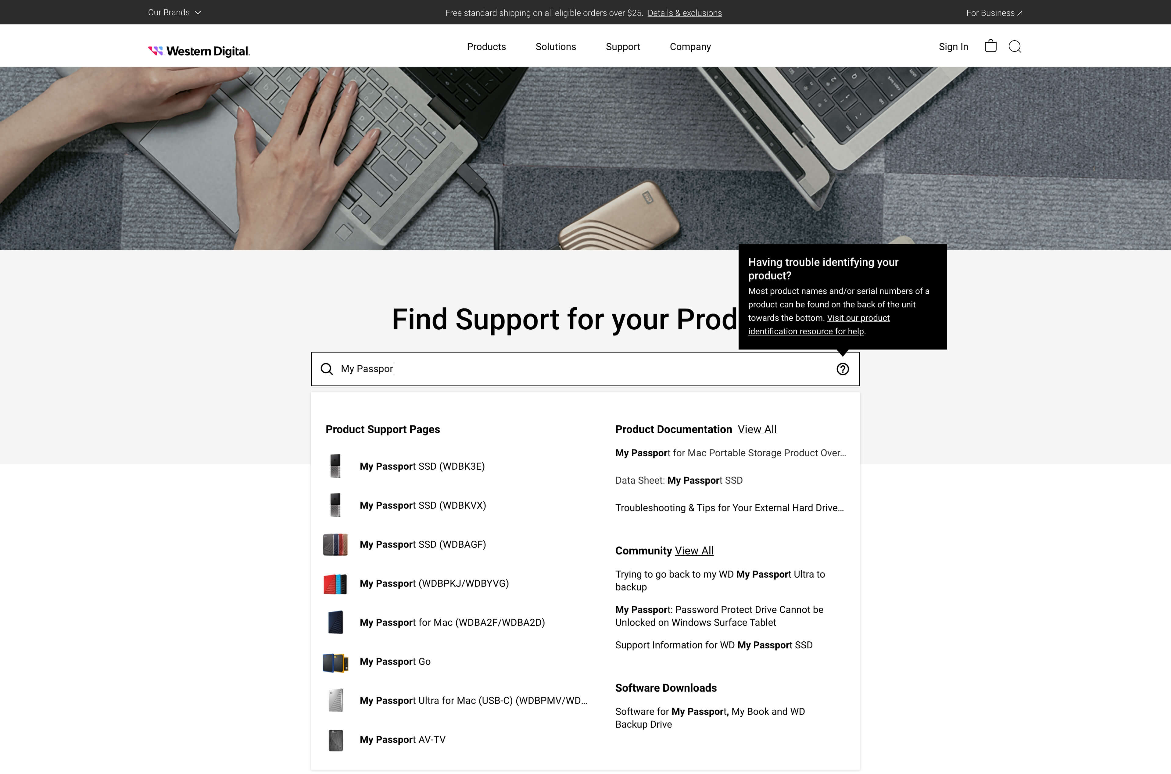 support bi-fr search